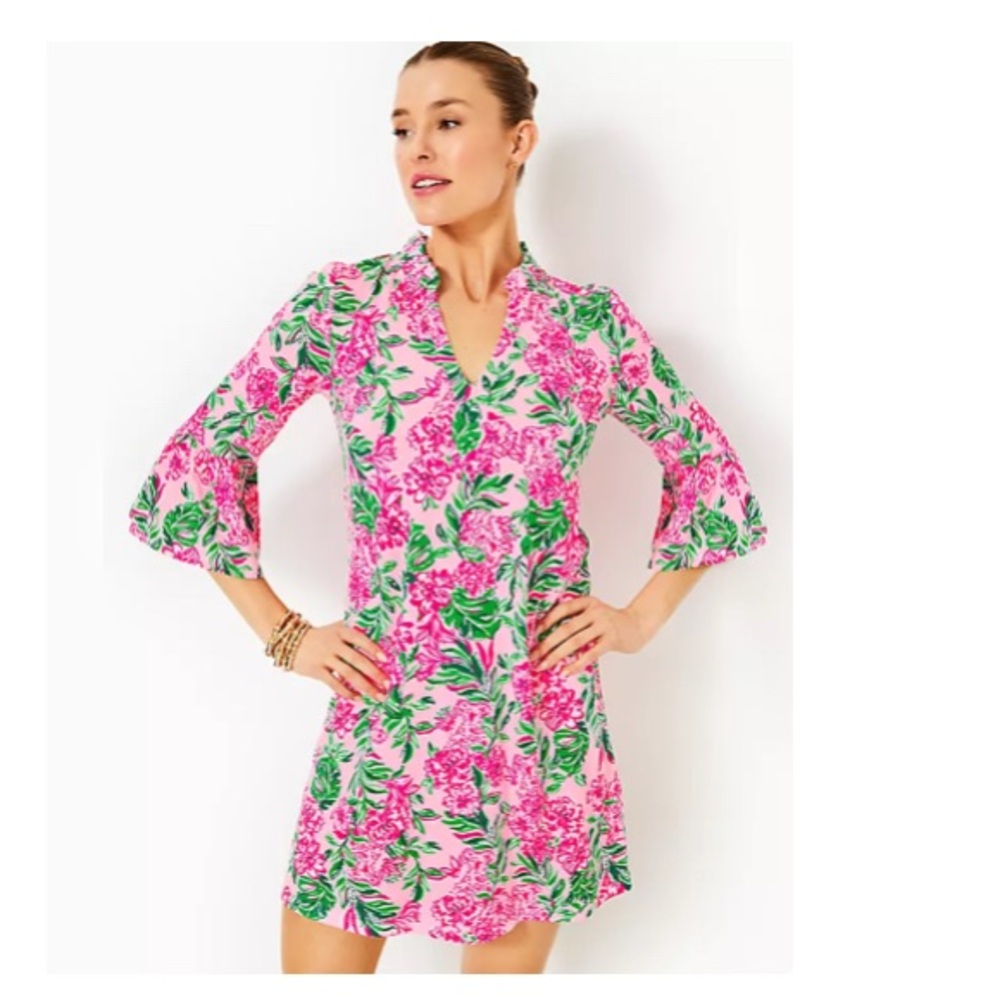 Lilly Pulitzer Hayes Dress in Conch Shell Pink Koala La La Size XXS